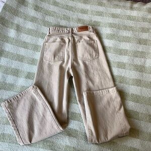 SHEIN Tan Wide-Leg Jeans